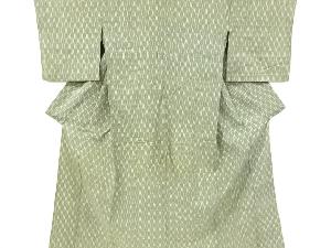 アンティーク　抽象模様織り出し手織り紬単衣着物